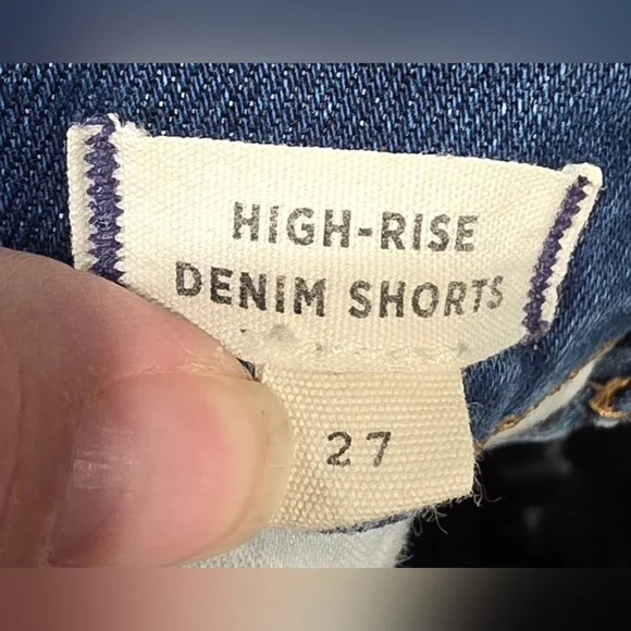 Madewell High Rise Cuffed Denim Shorts Size 27 - Picture 7 of 7